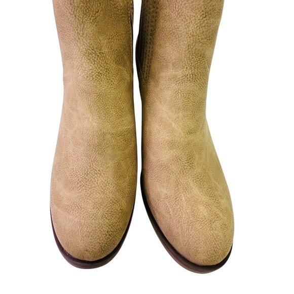 Korks Hadley Natural Nubuck Chunky Block‎ Heel Booties Womens Size 9M NWB - Picture 15 of 16